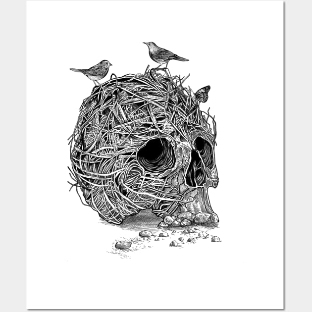 Skull Nest Wall Art by rcaldwell